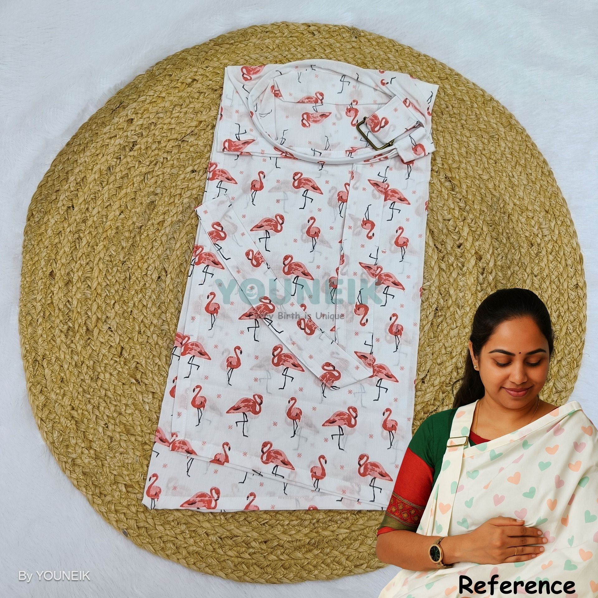 Feeding Apron - Flamingo