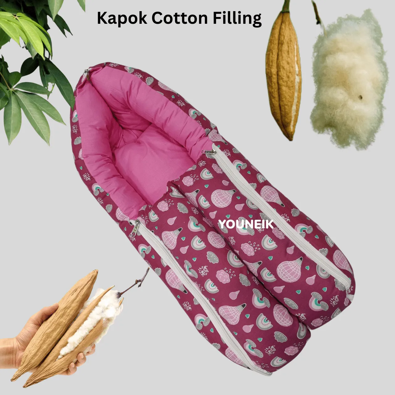 Kapok Cotton Carry Bed